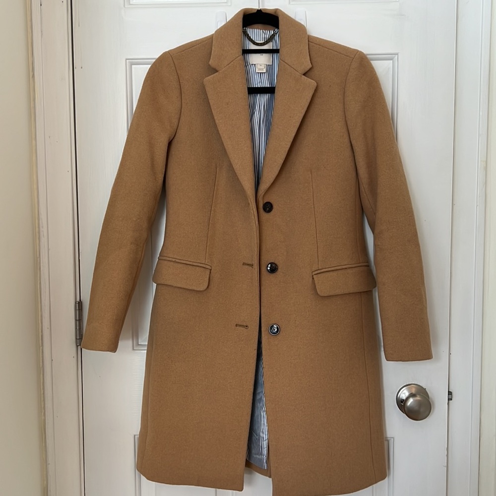 J. Crew Camel Pea Coat